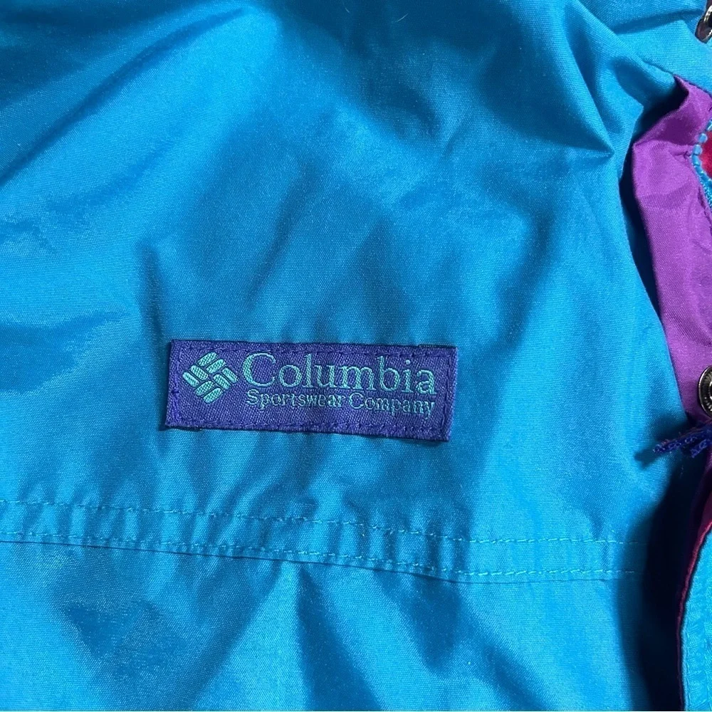 VTG 90’s Columbia Bugaboo 3 In 1 Teal, Pink Ski Jacket Fleece Youth, 14-16